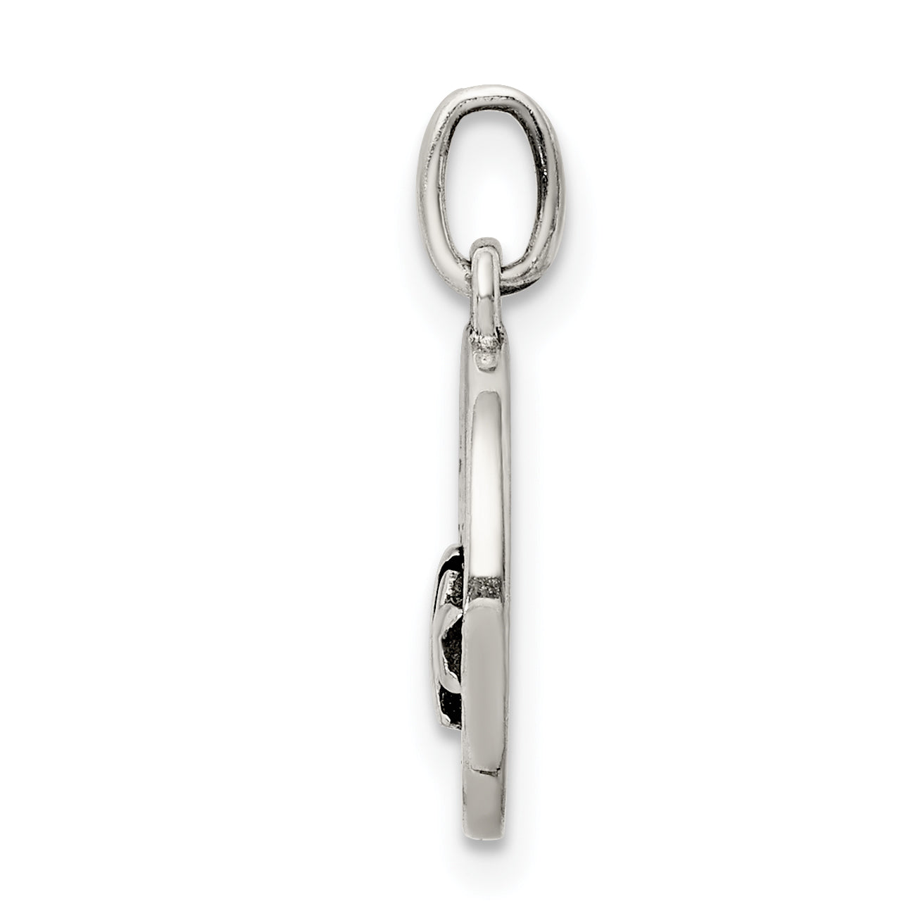 Sterling Silver Enamel Love You To The Moon & Back Charm Pendant