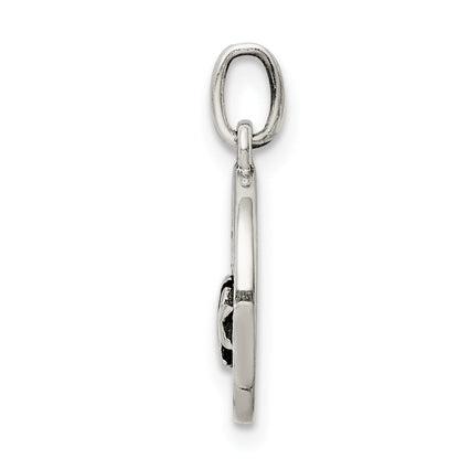 Sterling Silver Enamel Love You To The Moon & Back Charm Pendant