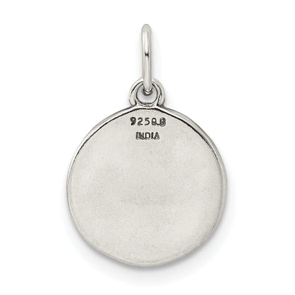 Sterling Silver Enamel Love You To The Moon & Back Charm Pendant