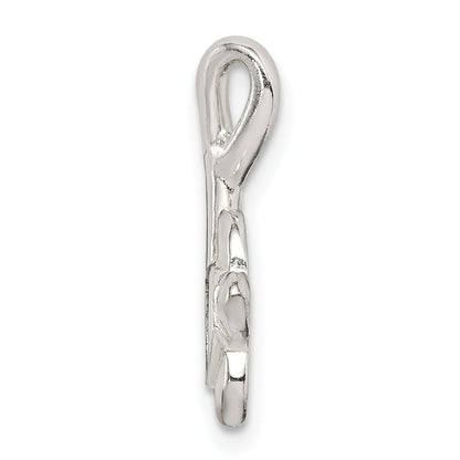 Sterling Silver Glitter Infused Star Fish And Turtle Chain Slide