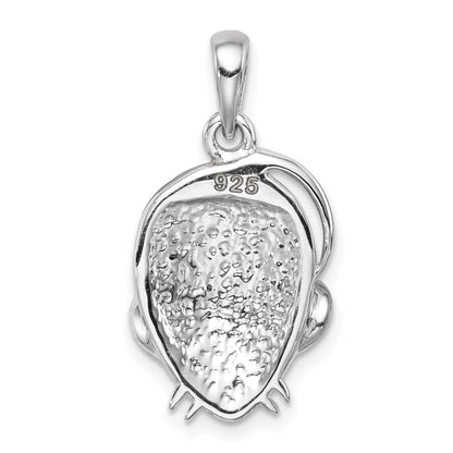 Sterling Silver Grey Preciosa Crystal Mouse Pendant