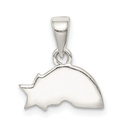 Sterling Silver Enamel Rainbow Pendant