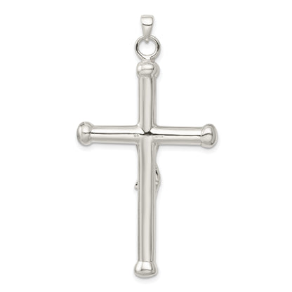 Sterling Silver Polished Crucifix Pendant