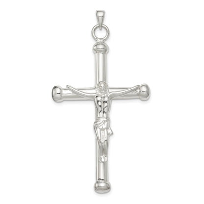 Sterling Silver Polished Crucifix Pendant