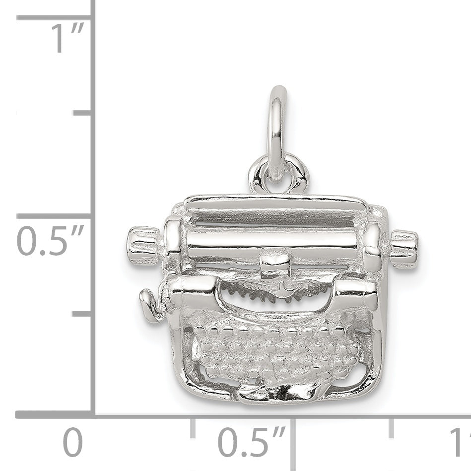 Sterling Silver Typewriter Charm