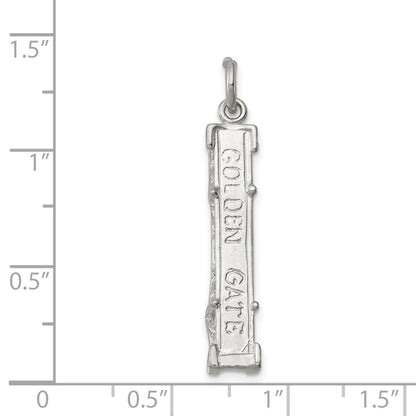 Sterling Silver Golden Gate Bridge Charm