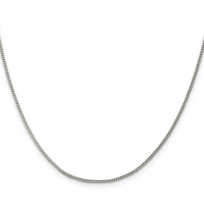 14 Inch Sterling Silver 1.5mm Curb Chain Necklace