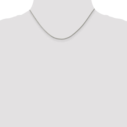 16 Inch Sterling Silver 1.5mm Curb Chain Necklace