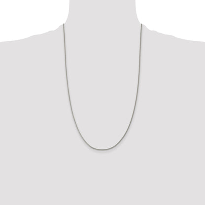26 Inch Sterling Silver 1.5mm Curb Chain Necklace