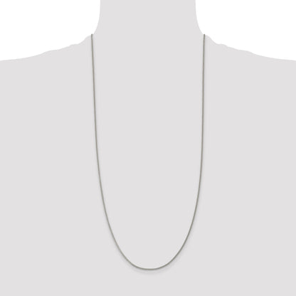30 Inch Sterling Silver 1.5mm Curb Chain Necklace
