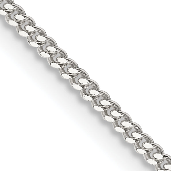36 Inch Sterling Silver 1.5mm Curb Chain Necklace