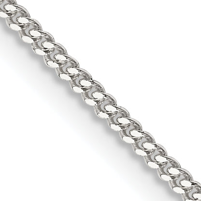 16 Inch Sterling Silver 1.5mm Curb Chain Necklace