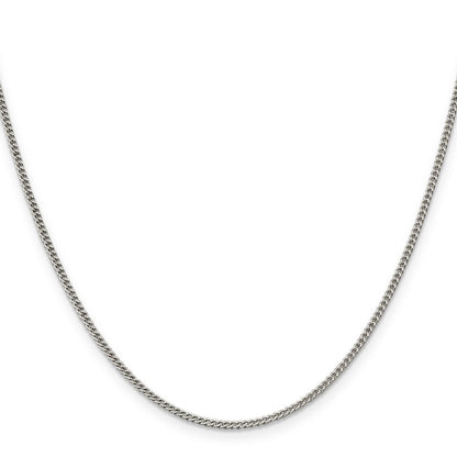 16 Inch Sterling Silver 1.75mm Curb Chain