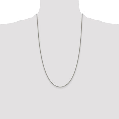 26 Inch Sterling Silver 1.75mm Curb Chain Necklace