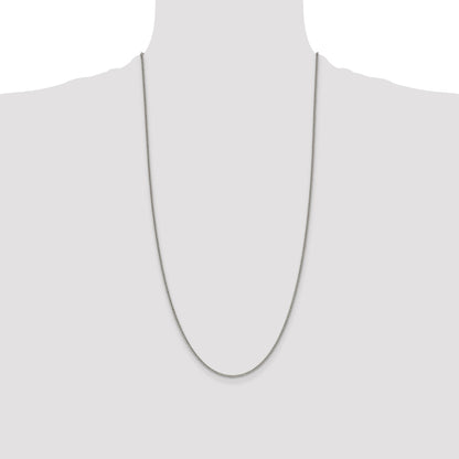 28 Inch Sterling Silver 1.75mm Curb Chain Necklace