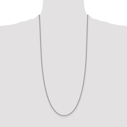 30 Inch Sterling Silver 1.75mm Curb Chain Necklace