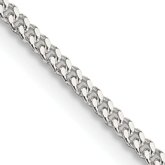 14 Inch Sterling Silver 1.75mm Curb Chain Necklace