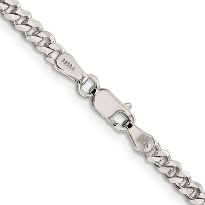 18 Inch Sterling Silver 3.5mm Curb Chain Necklace
