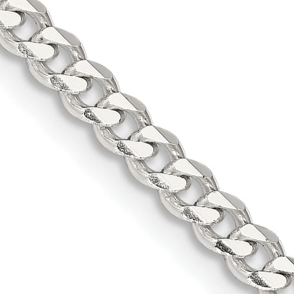 26 Inch Sterling Silver 3.5mm Curb Chain Necklace