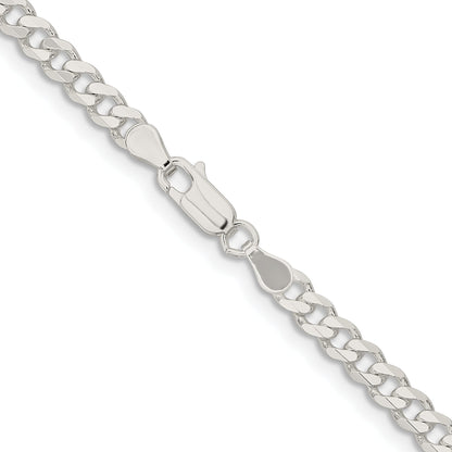 30 Inch Sterling Silver 4.5mm Curb Chain Necklace