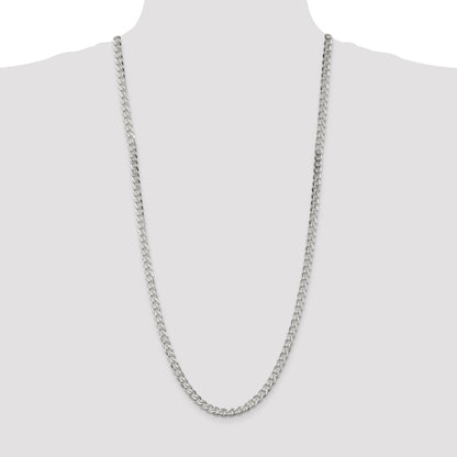 30 Inch Sterling Silver 5.7mm Curb Chain Necklace