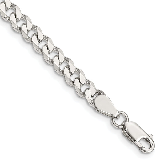 7 Inch Sterling Silver 5.7mm Curb Chain Bracelet