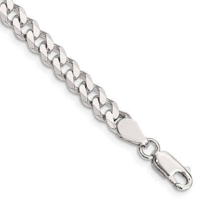 8 Inch Sterling Silver 5.7mm Curb Chain Bracelet
