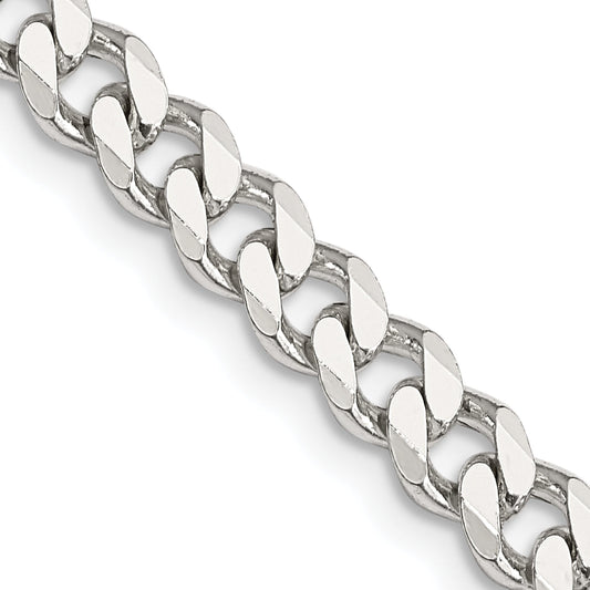 20 Inch Sterling Silver 5.7mm Curb Chain Necklace
