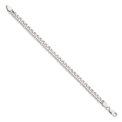 9 Inch Sterling Silver 6.5mm Curb Chain Bracelet