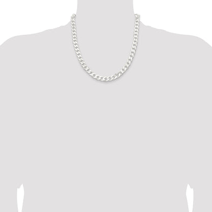 20 Inch Sterling Silver 9.3mm Curb Chain Necklace