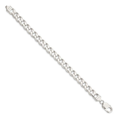 8 Inch Sterling Silver 9.3mm Curb Chain Bracelet