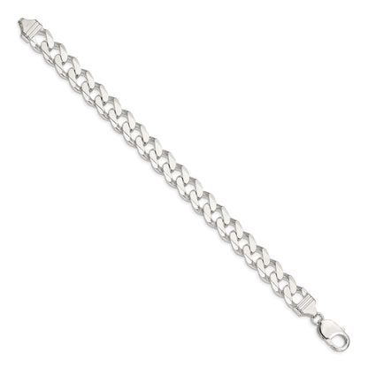 9 Inch Sterling Silver 11mm Curb Chain Bracelet