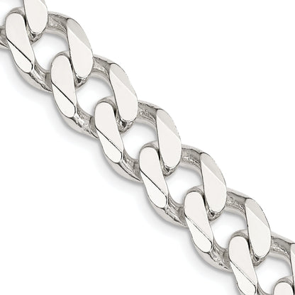 24 Inch Sterling Silver 11mm Curb Chain Necklace