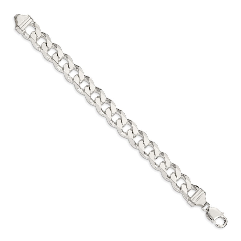 8 Inch Sterling Silver 13mm Curb Chain Bracelet