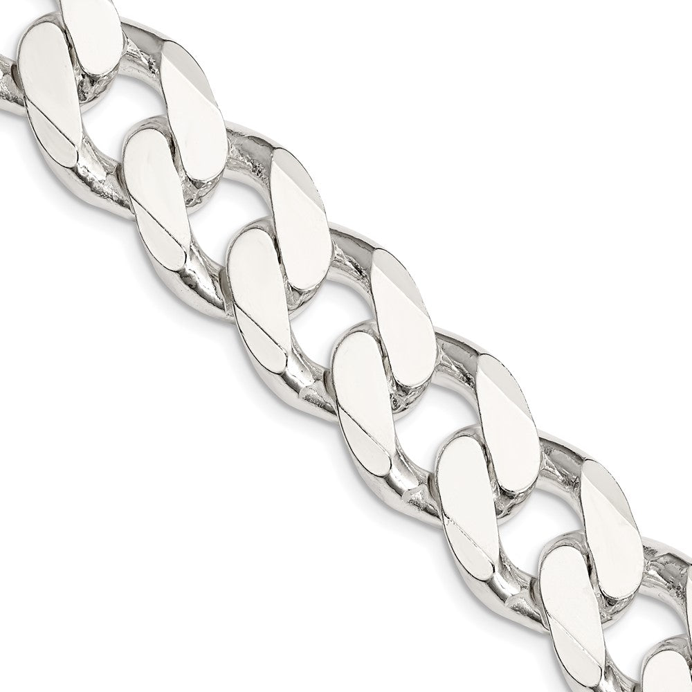 22 Inch Sterling Silver 16.25mm Curb Chain Necklace