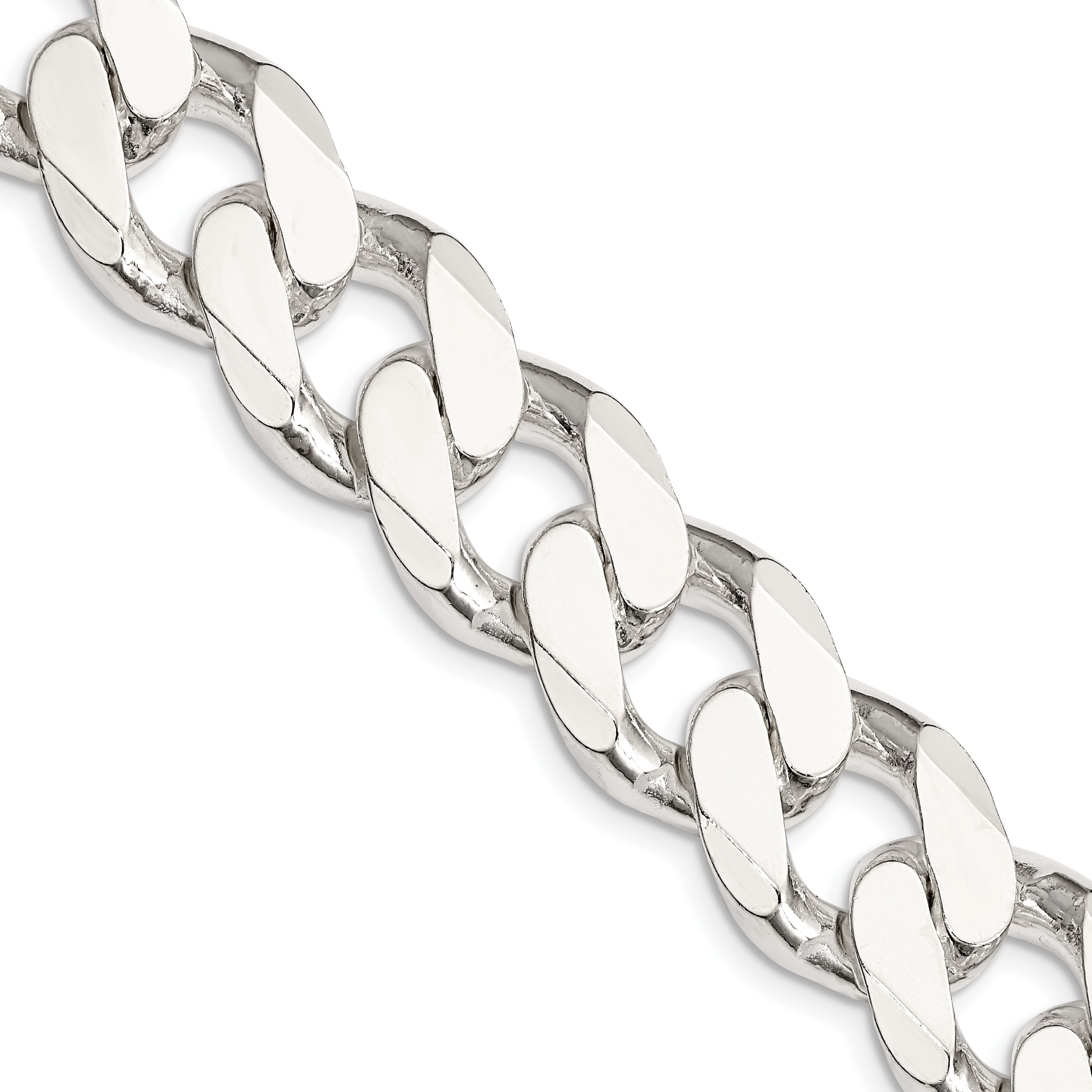 24 Inch Sterling Silver 16.25mm Curb Chain