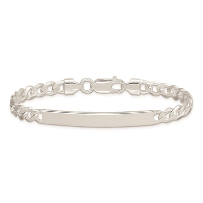 7 Inch Sterling Silver Curb Id Bracelet