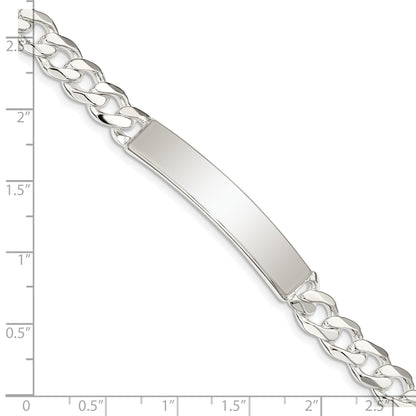 8 Inch Sterling Silver Curb Link Id Bracelet