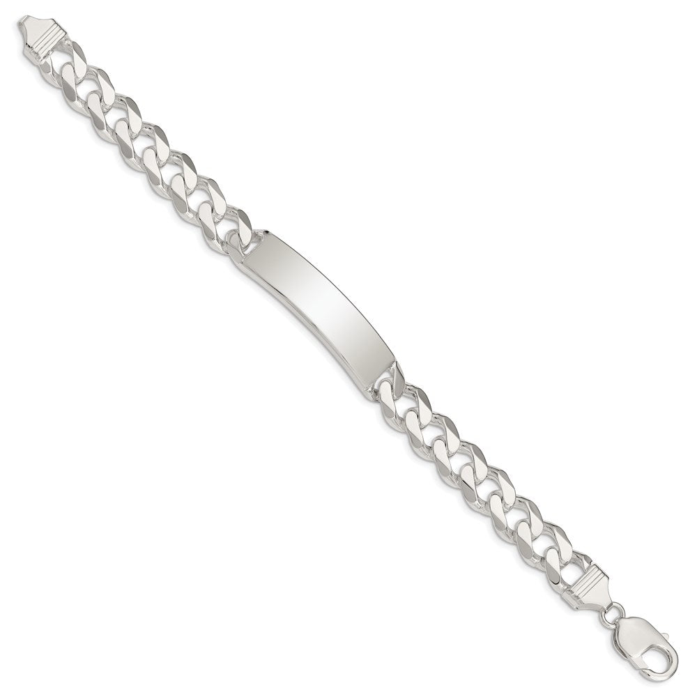 8 Inch Sterling Silver Curb Link Id Bracelet
