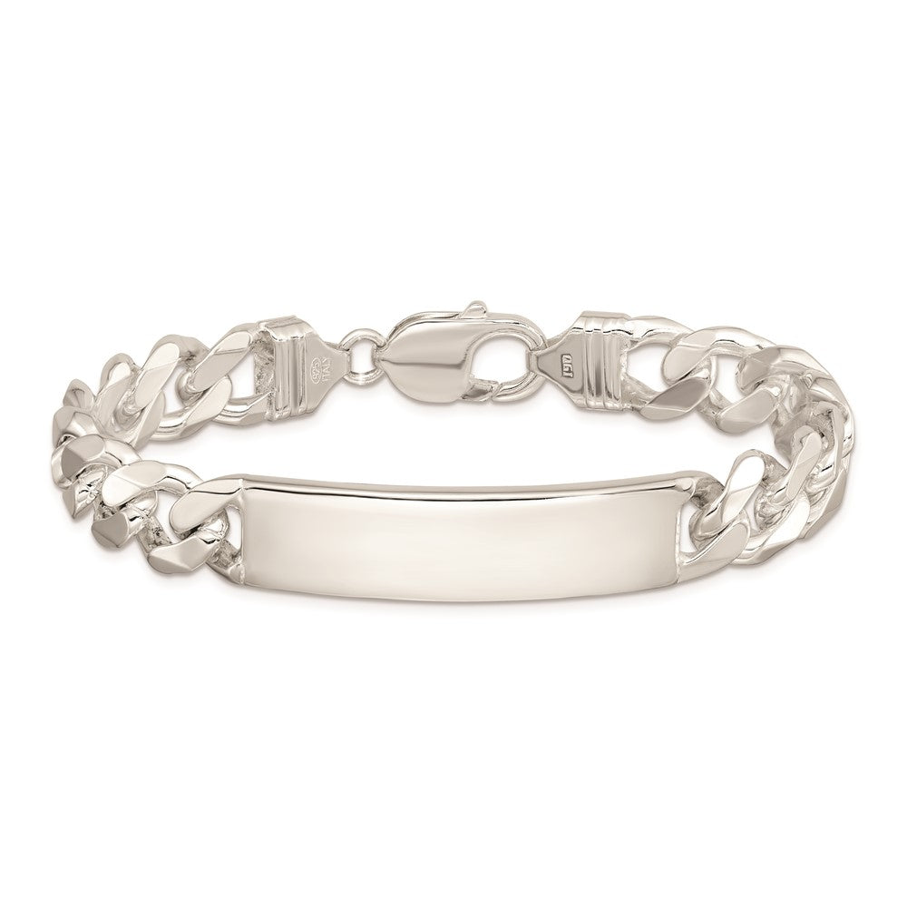 8 Inch Sterling Silver Curb Link Id Bracelet