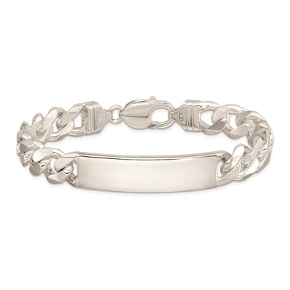 8 Inch Sterling Silver Curb Link Id Bracelet