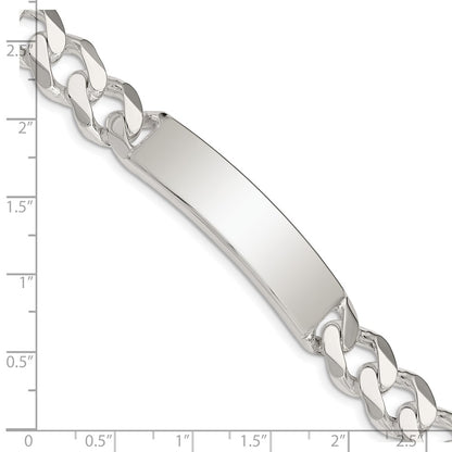 8 Inch Sterling Silver Curb Link Id Bracelet