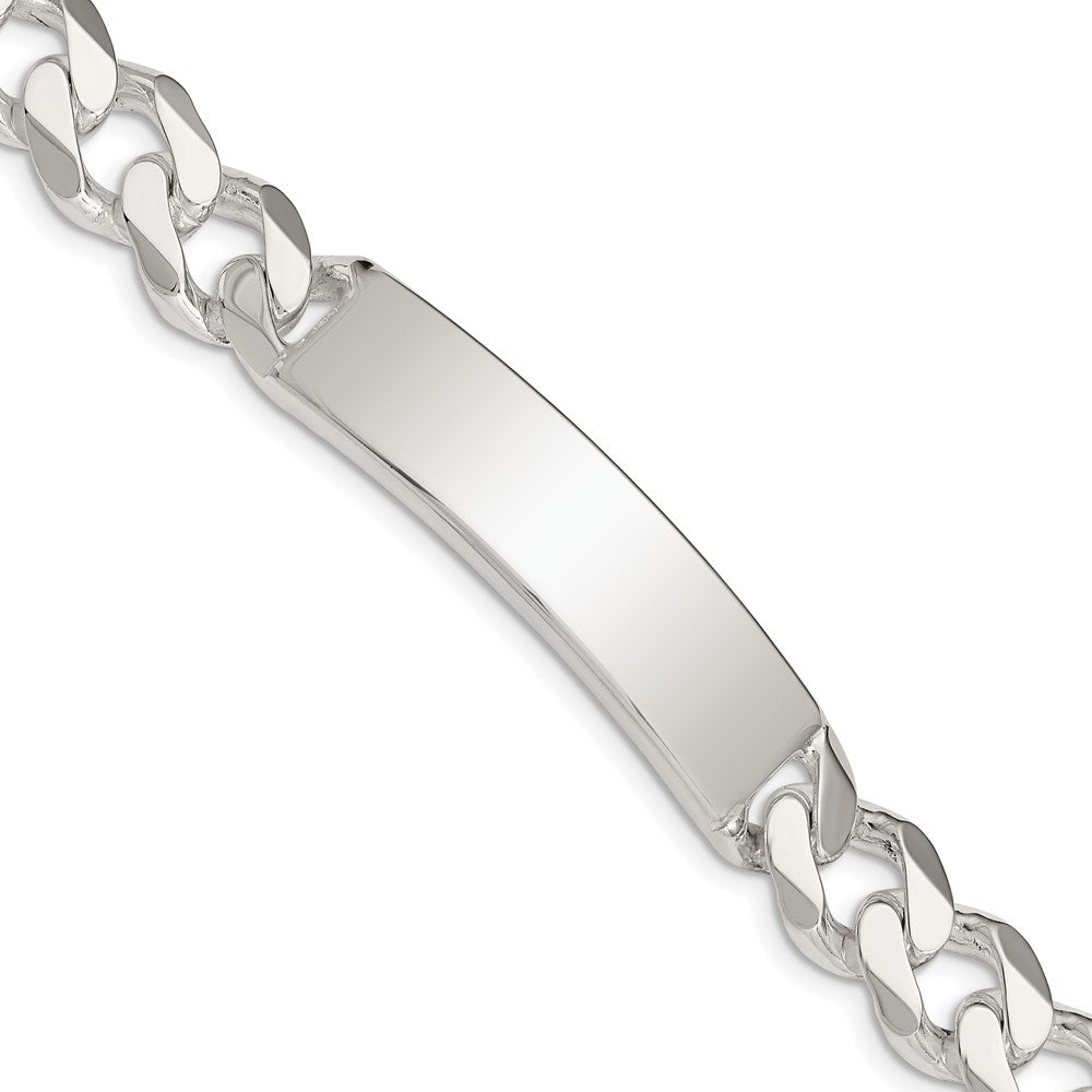 8 Inch Sterling Silver Curb Link Id Bracelet