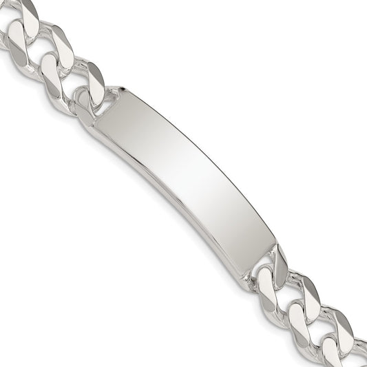 8 Inch Sterling Silver Curb Link Id Bracelet