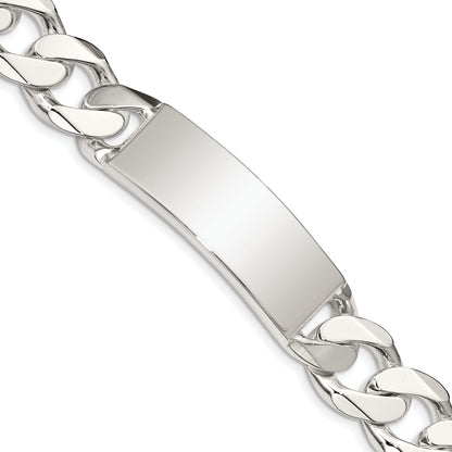 8.5 Inch Sterling Silver Curb Link Id Bracelet
