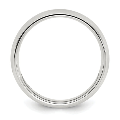Sterling Silver Rhodium-Plated 3mm Comfort Fit Band