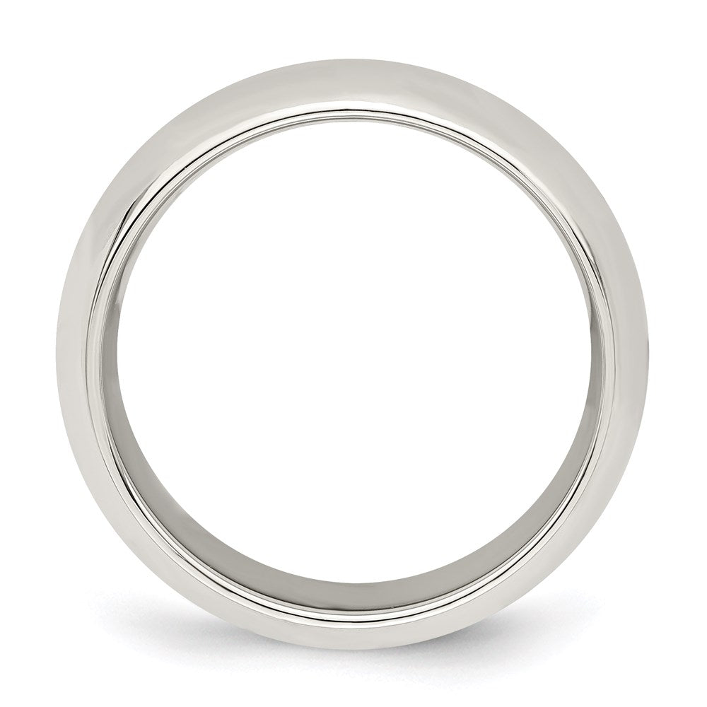 Sterling Silver Ss 7mm Comfort Fit Size 15 Band