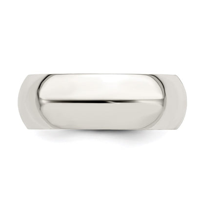 Sterling Silver Ss 7mm Comfort Fit Size 15 Band