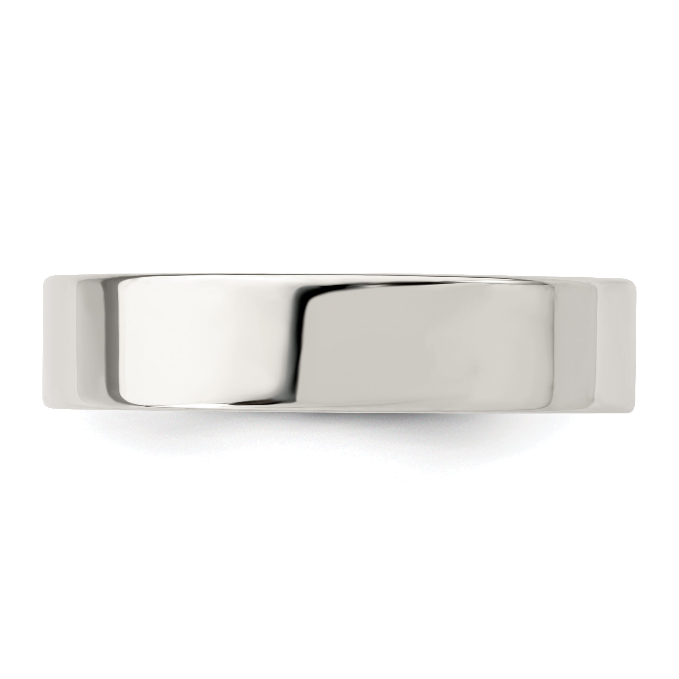 Sterling Silver 5mm Comfort Fit Flat Size 12.5 Band
