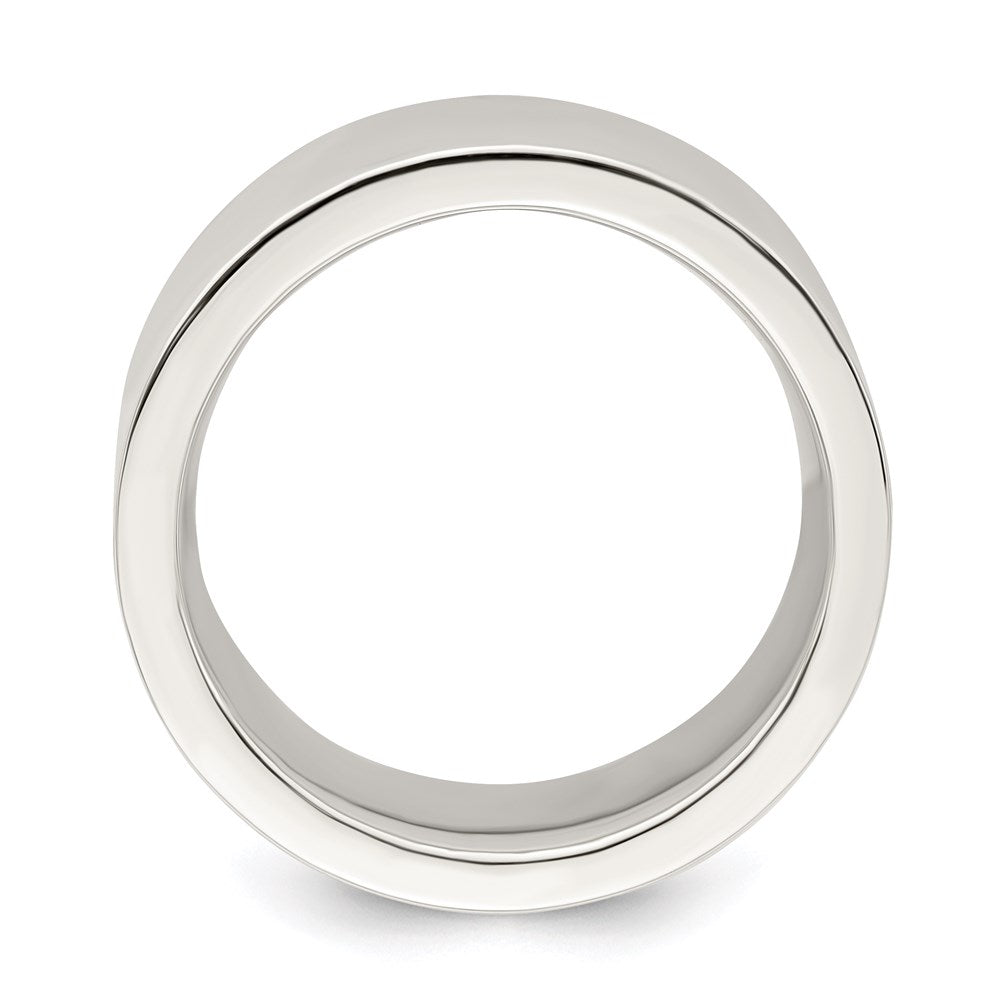 Sterling Silver 9mm Comfort Fit Flat Size 5.5 Band